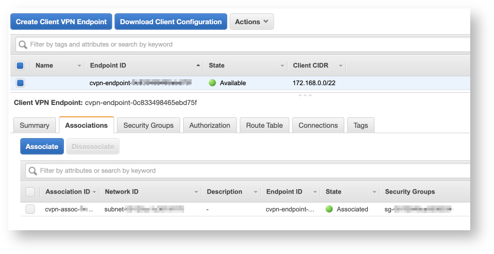 Aws client vpn endpoint